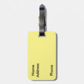 Californische vlag Bagagelabel (Achterkant verticaal)