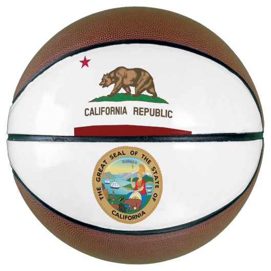 Californische vlag basketbal (Voorkant)