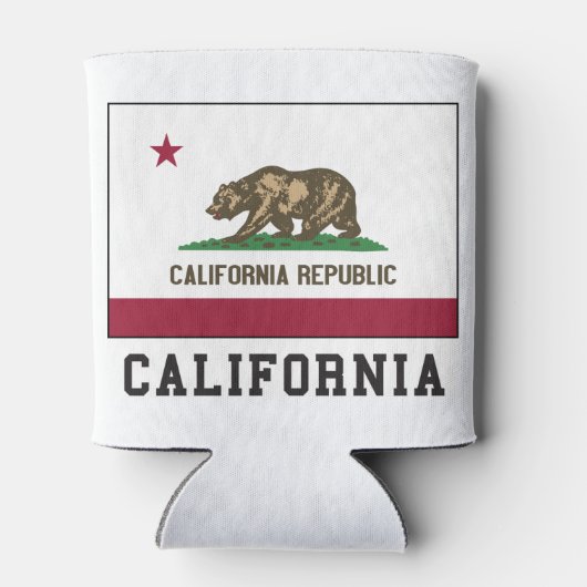 Californische vlag blikjeskoeler (Achterkant)