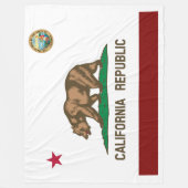 Californische vlag fleece deken (Voorkant)