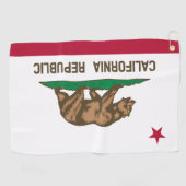 Californische vlag golfhanddoek (Horizontaal)