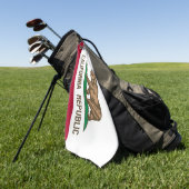 Californische vlag golfhanddoek (Groen)