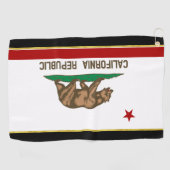 Californische vlag golfhanddoek (Horizontaal)