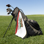 Californische vlag golfhanddoek (Groen)