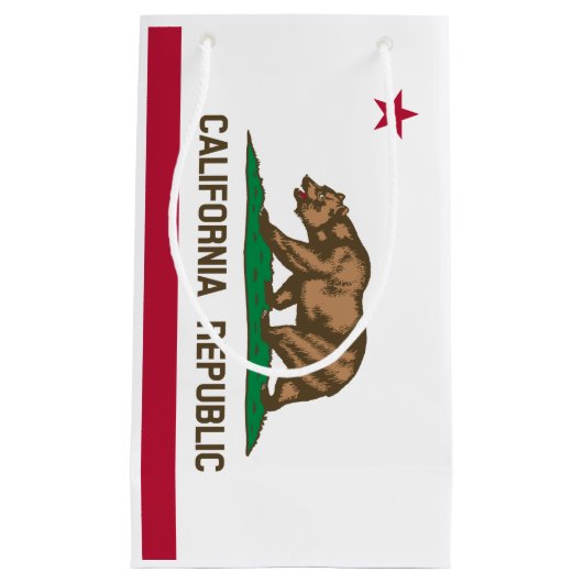 Californische vlag klein cadeauzakje (Voorkant)