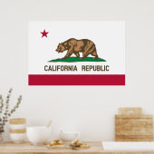 Californische vlag poster (Keuken)