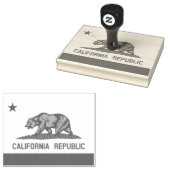 Californische vlag 	rubberstempel (Gestempeld)