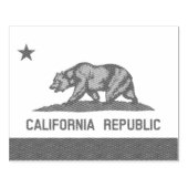 Californische vlag 	rubberstempel (Afrduk)