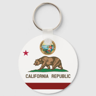 Californische vlag sleutelhanger