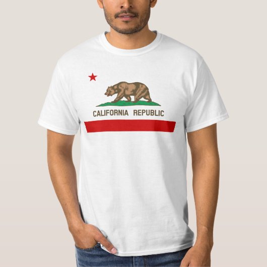  Californische vlag  T-shirt (Voorkant)