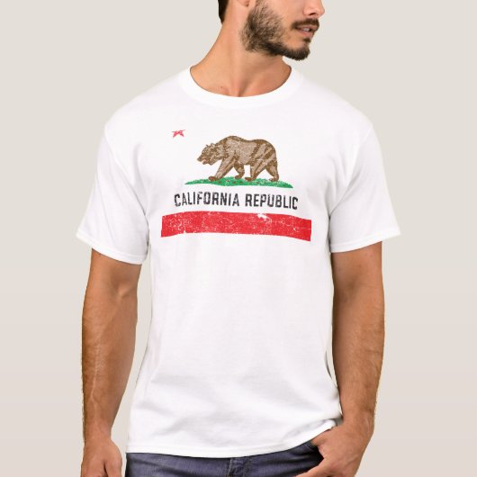 Californische vlag T-shirt (Voorkant)