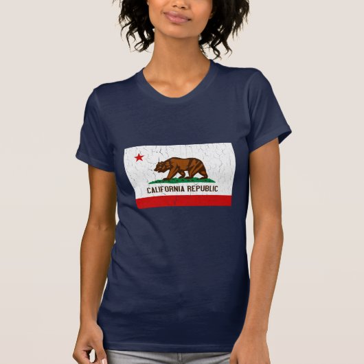  Californische vlag (verhit) T-shirt (Voorkant)