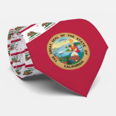 Californische vlag & zegel, vlag van Californië Stropdas (Opgerold)