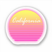 Californische zonsondergang sticker (Voorkant)