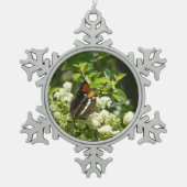 Californische zuster Butterfly in Yosemite Tin Sneeuwvlok Ornament (Voorkant)