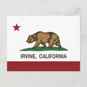 Californistatenvlag Irvine Briefkaart