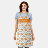 Califronia Waterverf Poppy Pattern Schort (Gedragen)