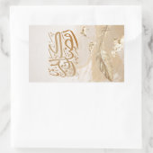 CALIGRAPHY RECHTHOEKIGE STICKER (Tas)