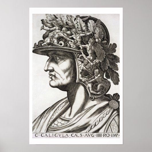 Caligula Caesar (12-41 AD), 1596 (graving) Poster (Voorkant)