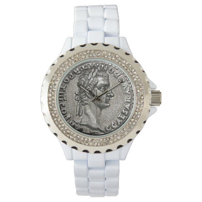 Caligula Romeinse keizer 🏛️ Gaius Caesar Oude mun Horloge (Voorkant)