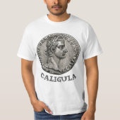 Caligula Romeinse keizer 🏛️ Gaius Caesar Oude mun T-shirt (Voorkant)
