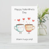 Câlins chauds seulement ! – Carte de vœux de la Sa (Debout devant)