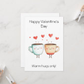 Câlins chauds seulement ! – Carte de vœux de la Sa (Devant/Arrière en situation)