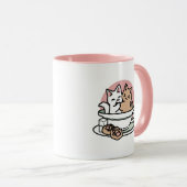 Câlins de chatons dans une tasse - Thé à croquer (Devant droit)