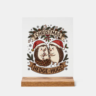 Calins de haie de Noël Chapeaux de Père Noël Floco