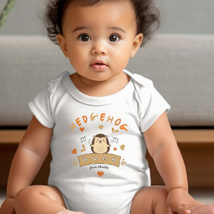 Câlins de hérisson – Body personnalisé pour bébé m