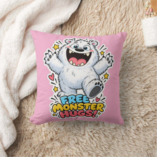 🤗❄️ Câlins de monstre gratuits ! – Coussin de Yét