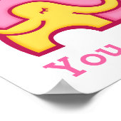 Câlins d'éléphant vous êtes aimé affiche de nurser (Coin)