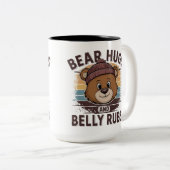 Câlins d'ours et caresses de ventre Mug de la fier (Devant droit)