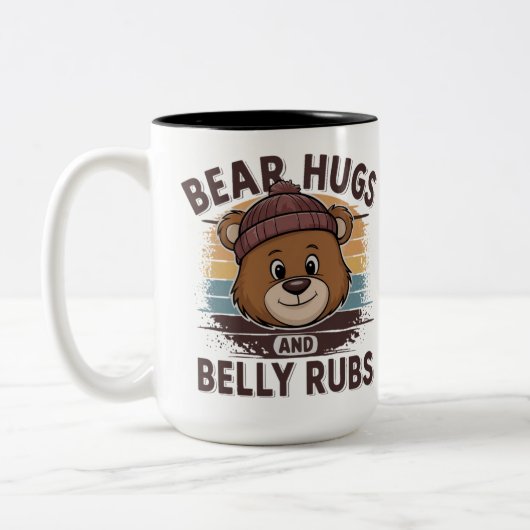 Câlins d'ours et caresses de ventre Mug de la fier (Gauche)