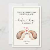 Câlins et baisers Carte de la Saint-Valentin pour  (Devant)