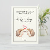 Câlins et baisers Carte de la Saint-Valentin pour  (Debout devant)