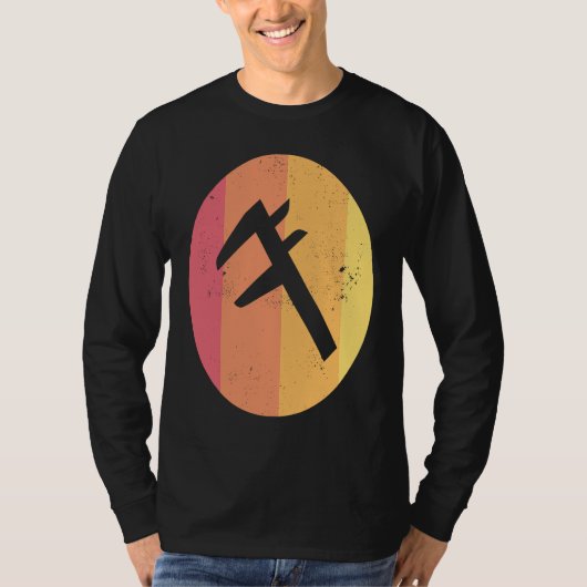 Caliper  Distressed Retro Engineer's Tool T-shirt (Voorkant)