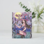 Calista - Carte postale Sorcière Halloween (Debout devant)