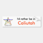 Caliutah Bumpersticker (Voorkant)