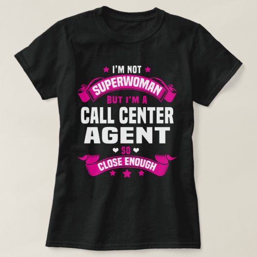 Call Center Agent T-shirt (Design voorkant)