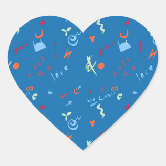 Call Me Love beroemd gemaakt door Pattern Hart Sticker