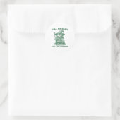 Call Me Magic Cuz I Be Gathering, Funny Wizard Fro Ronde Sticker (Tas)