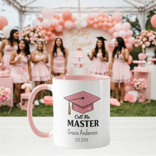 Call me Master - Customizable Cup - Graduation  Mok