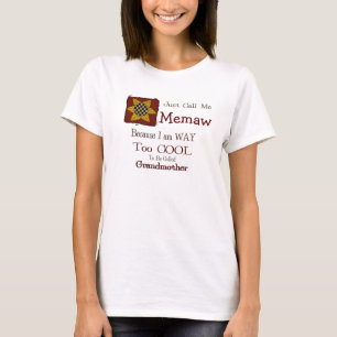 Call Me Memaw Cool Oma T-shirt Prim Zonnebloem