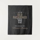 Call Me Old Fashioned Birthday Party Backdrop Wandkleed (Voorkant)