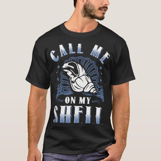 Call Me On My Shell Phone Beach T-shirt (Voorkant)