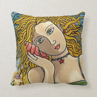 "Call of the Ocean" mermaid pillow Kussen