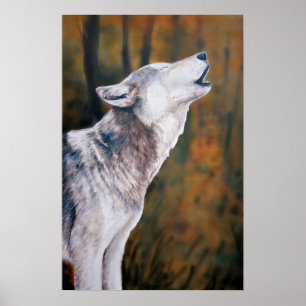"Call the Wild" Wolf Art Reproduction Print