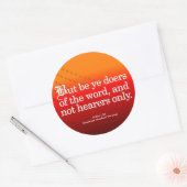 Call to Action James 1-22 Ronde Sticker (Envelop)