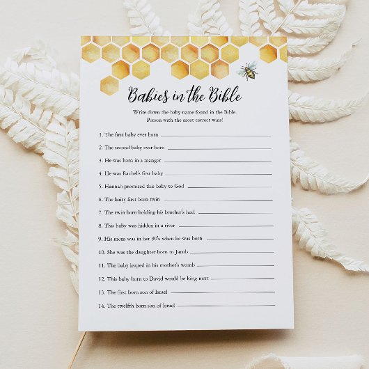 CALLA Babies dans la Bible Baby shower Carte de je